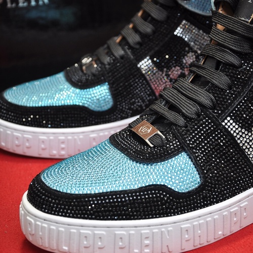 Replica Philipp Plein PP High Tops Shoes For Men #1042481 $108.00 USD for Wholesale