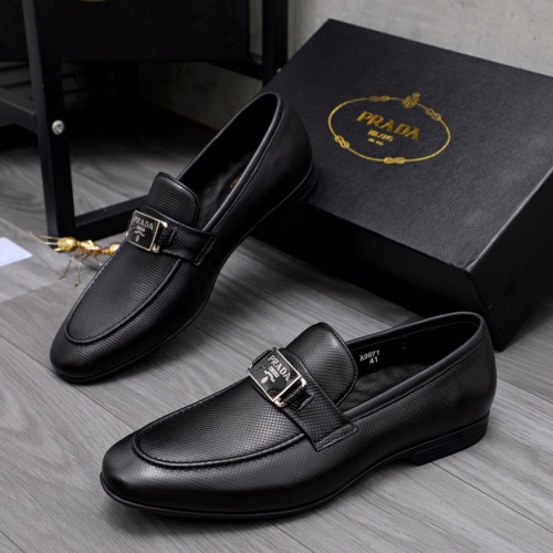 Prada Leather Shoes For Men #1042519 $80.00 USD, Wholesale Replica Prada Leather Shoes