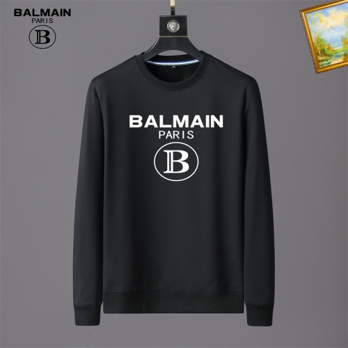 Balmain Hoodies Long Sleeved For Men #1042769 $40.00 USD, Wholesale Replica Balmain Hoodies