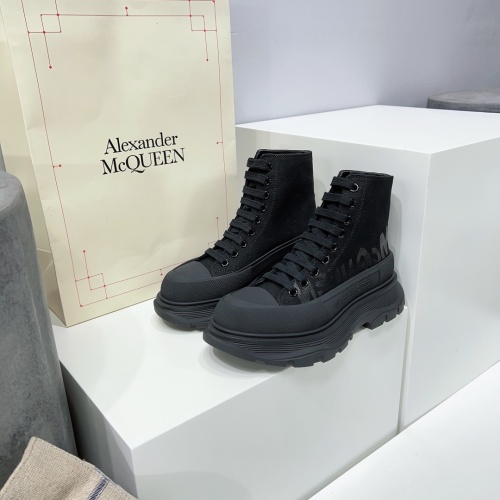 Alexander McQueen High Tops Shoes For Women #1042984 $115.00 USD, Wholesale Replica Alexander McQueen High Tops Shoes