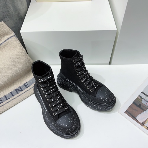 Replica Alexander McQueen High Tops Shoes For Women #1042984 $115.00 USD for Wholesale