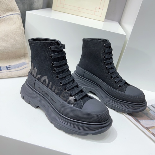 Replica Alexander McQueen High Tops Shoes For Men #1042985 $115.00 USD for Wholesale