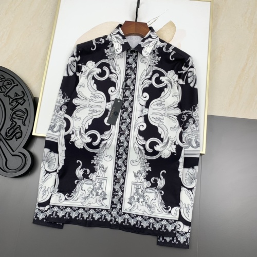 Versace Shirts Long Sleeved For Men #1046557 $60.00 USD, Wholesale Replica Versace Shirts