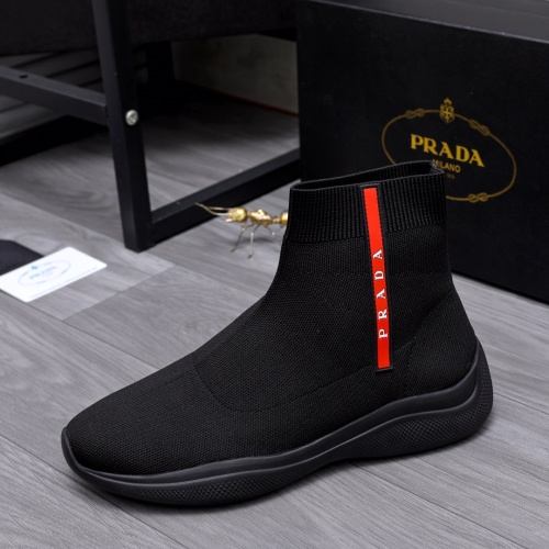 Replica Prada Boots For Men #1048342 $80.00 USD for Wholesale