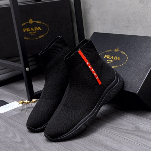 Replica Prada Boots For Men #1048342 $80.00 USD for Wholesale