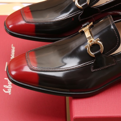 Replica Salvatore Ferragamo Leather Shoes For Men #1050153 $125.00 USD for Wholesale