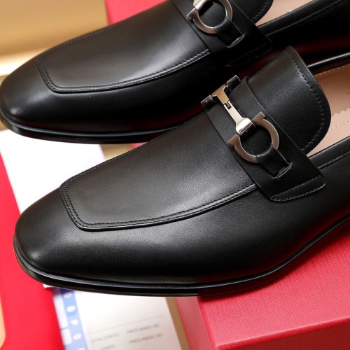 Replica Salvatore Ferragamo Leather Shoes For Men #1050156 $125.00 USD for Wholesale