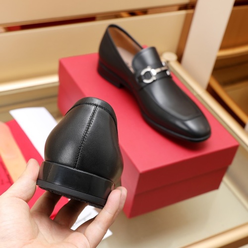 Replica Salvatore Ferragamo Leather Shoes For Men #1050156 $125.00 USD for Wholesale