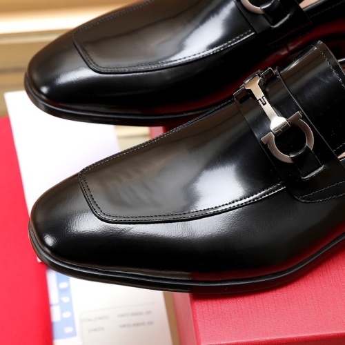 Replica Salvatore Ferragamo Leather Shoes For Men #1050157 $125.00 USD for Wholesale