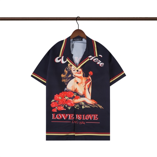 Dolce &amp; Gabbana D&amp;G Shirts Short Sleeved For Men #1051653 $36.00 USD, Wholesale Replica Dolce &amp; Gabbana D&amp;G Shirts