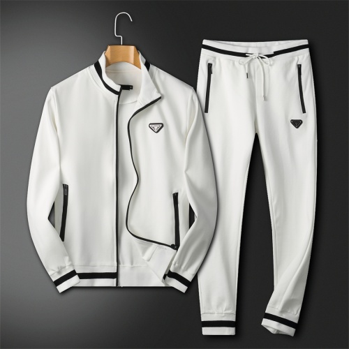 Prada Tracksuits Long Sleeved For Men #1052033 $92.00 USD, Wholesale Replica Prada Tracksuits