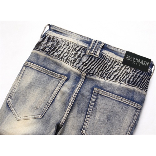 Replica Balmain Jeans For Men #1052292 $48.00 USD for Wholesale