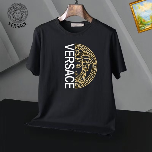 Replica Versace T-Shirts Short Sleeved For Men #1052453 $25.00 USD for Wholesale