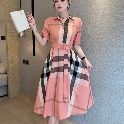 Burberry Dresses Short Sleeved For Women #1067358 $98.00 USD, Wholesale Replica Burberry Dresses