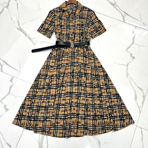 Burberry Dresses Short Sleeved For Women #1067359 $102.00 USD, Wholesale Replica Burberry Dresses