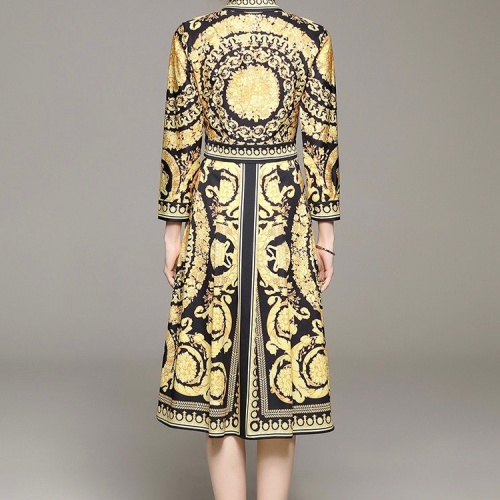 Replica Versace Dresses Long Sleeved For Women #1067416 $64.00 USD for Wholesale