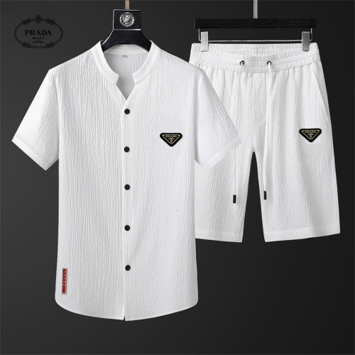 Prada Tracksuits Short Sleeved For Men #1069487 $68.00 USD, Wholesale Replica Prada Tracksuits