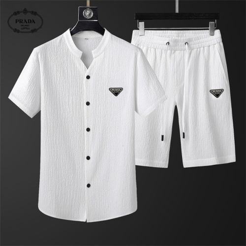 Prada Tracksuits Short Sleeved For Men #1069502 $68.00 USD, Wholesale Replica Prada Tracksuits