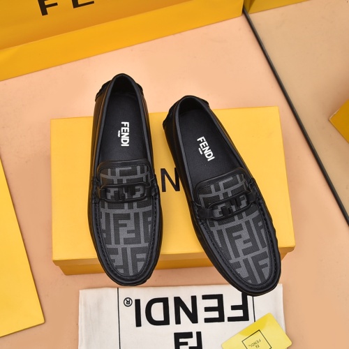 Fendi Leather Shoes For Men #1070121 $80.00 USD, Wholesale Replica Fendi Leather Shoes