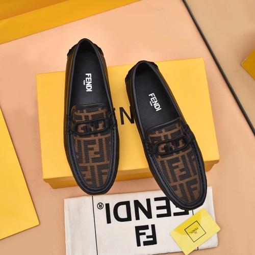 Fendi Leather Shoes For Men #1070122 $80.00 USD, Wholesale Replica Fendi Leather Shoes