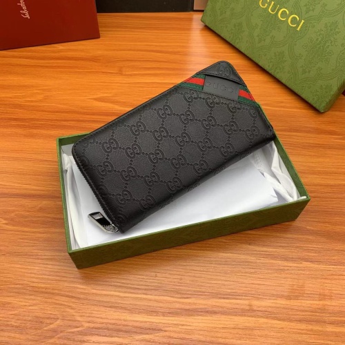 Replica Gucci AAA Man Wallets #1070341 $42.00 USD for Wholesale