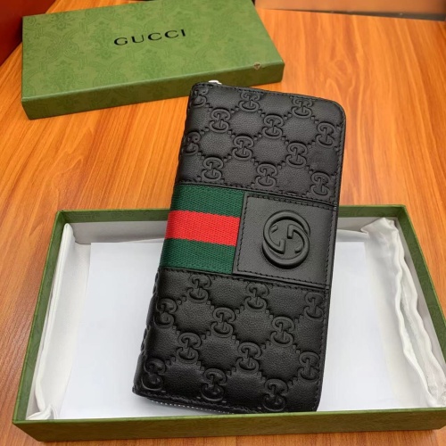 Replica Gucci AAA Man Wallets #1070345 $42.00 USD for Wholesale