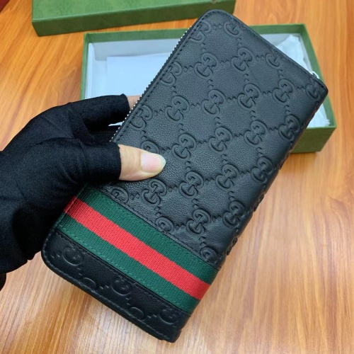 Replica Gucci AAA Man Wallets #1070354 $42.00 USD for Wholesale