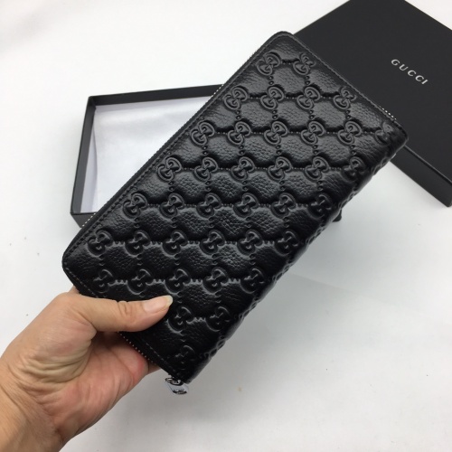 Replica Gucci AAA Man Wallets #1070358 $45.00 USD for Wholesale