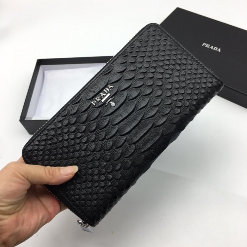 Replica Prada AAA Man Wallets #1070374 $45.00 USD for Wholesale