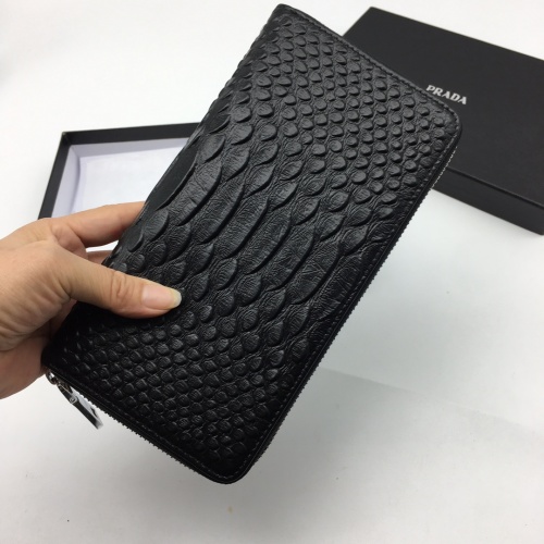 Replica Prada AAA Man Wallets #1070374 $45.00 USD for Wholesale