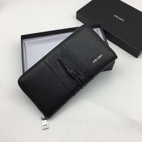 Replica Prada AAA Man Wallets #1070375 $45.00 USD for Wholesale