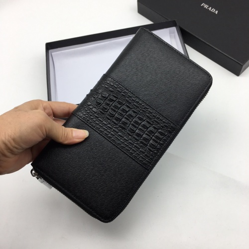 Replica Prada AAA Man Wallets #1070375 $45.00 USD for Wholesale