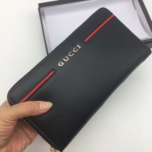 Replica Gucci AAA Man Wallets #1070377 $45.00 USD for Wholesale