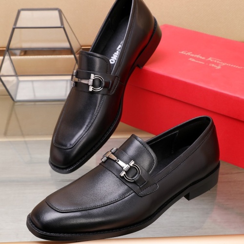 Salvatore Ferragamo Leather Shoes For Men #1070458 $88.00 USD, Wholesale Replica Salvatore Ferragamo Leather Shoes