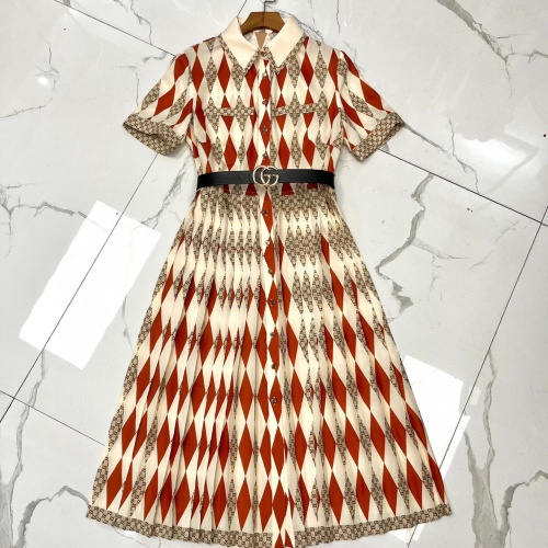 Gucci Dresses Short Sleeved For Women #1072963 $125.00 USD, Wholesale Replica Gucci Dresses