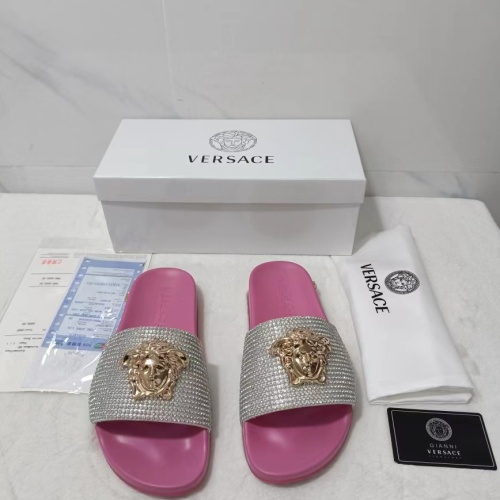 Replica Versace Slippers For Women #1074620 $60.00 USD for Wholesale