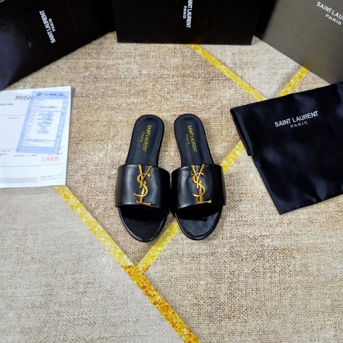 Replica Yves Saint Laurent YSL Slippers For Women #1075073 $52.00 USD for Wholesale