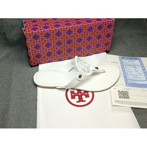 Replica Tory Burch TB Slippers For Women #1075185 $40.00 USD for Wholesale