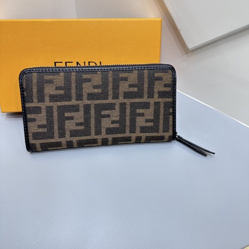 Replica Fendi AAA Man Wallets #1075733 $45.00 USD for Wholesale