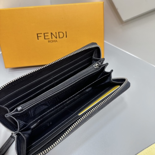 Replica Fendi AAA Man Wallets #1075733 $45.00 USD for Wholesale