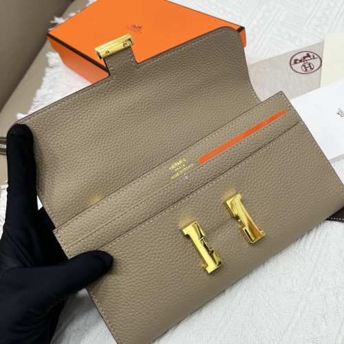 Replica Hermes AAA Quality Wallets #1076478 $52.00 USD for Wholesale