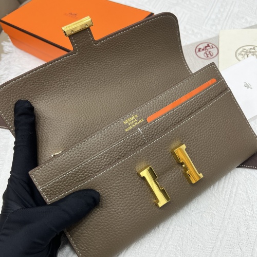 Replica Hermes AAA Quality Wallets #1076483 $52.00 USD for Wholesale