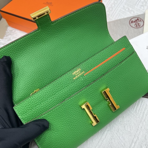 Replica Hermes AAA Quality Wallets #1076495 $52.00 USD for Wholesale