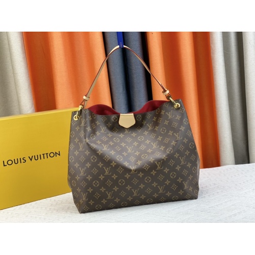 Louis Vuitton AAA Quality Shoulder Bags In Red For Women #1077047 $68.00 USD, Wholesale Replica Louis Vuitton AAA Quality Shoulder Bags