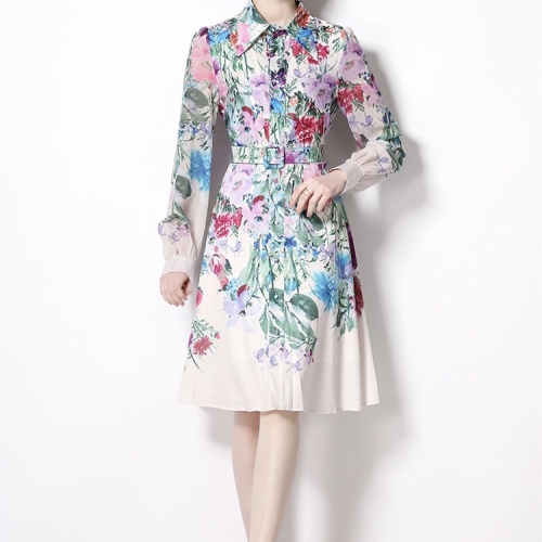 Replica Gucci Dresses Long Sleeved For Women #1078282 $60.00 USD for Wholesale