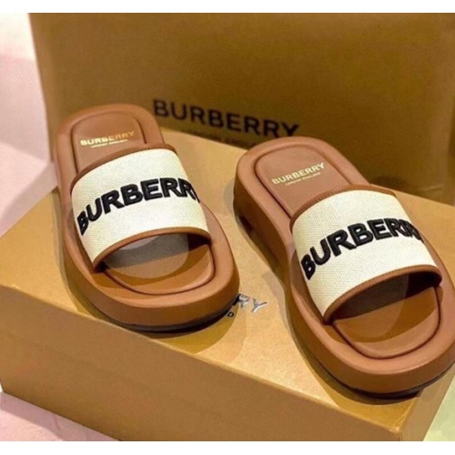 Replica Burberry Slippers For Women #1081852 $68.00 USD for Wholesale