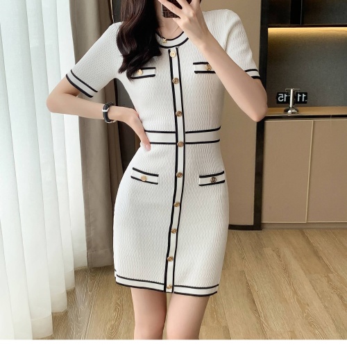 Chanel Dresses Short Sleeved For Women #1083781 $60.00 USD, Wholesale Replica Chanel Dresses