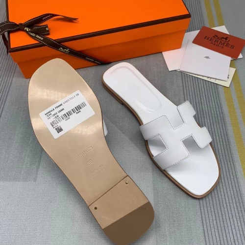 Replica Hermes Slippers For Women #1084066 $82.00 USD for Wholesale