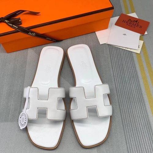 Replica Hermes Slippers For Women #1084067 $82.00 USD for Wholesale