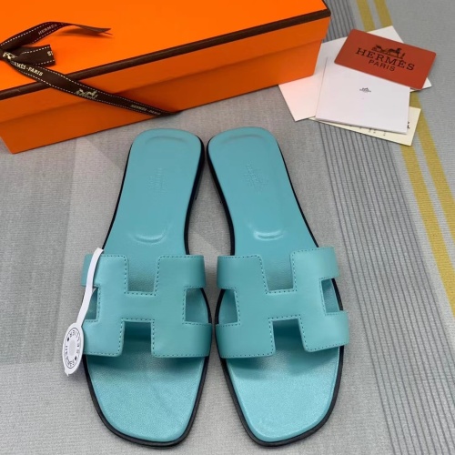 Replica Hermes Slippers For Women #1084068 $82.00 USD for Wholesale